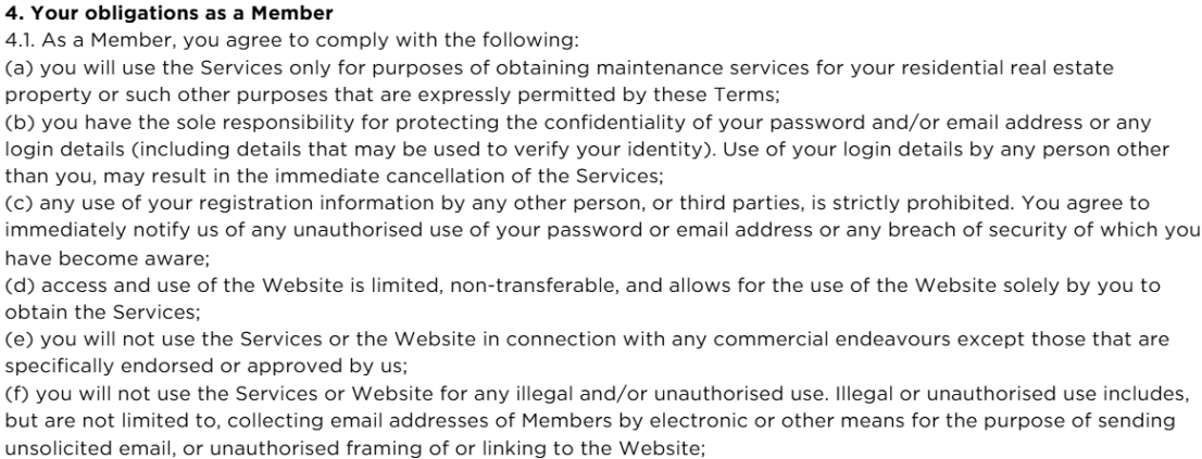 Terms and Conditions P41